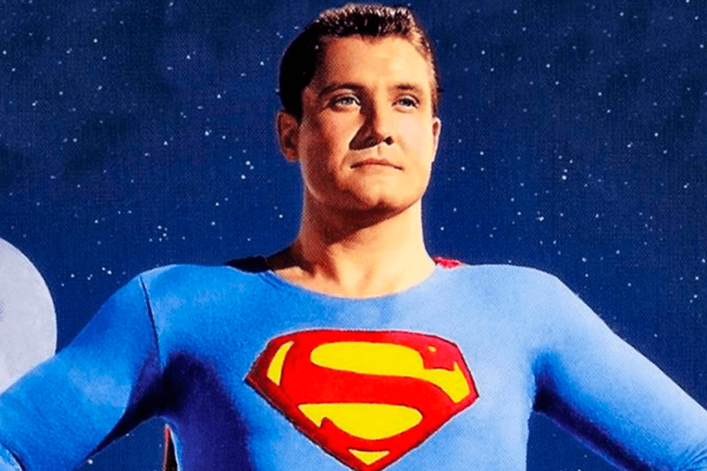 Superman - Camiseta sin mangas azul marino y dorado para hombre